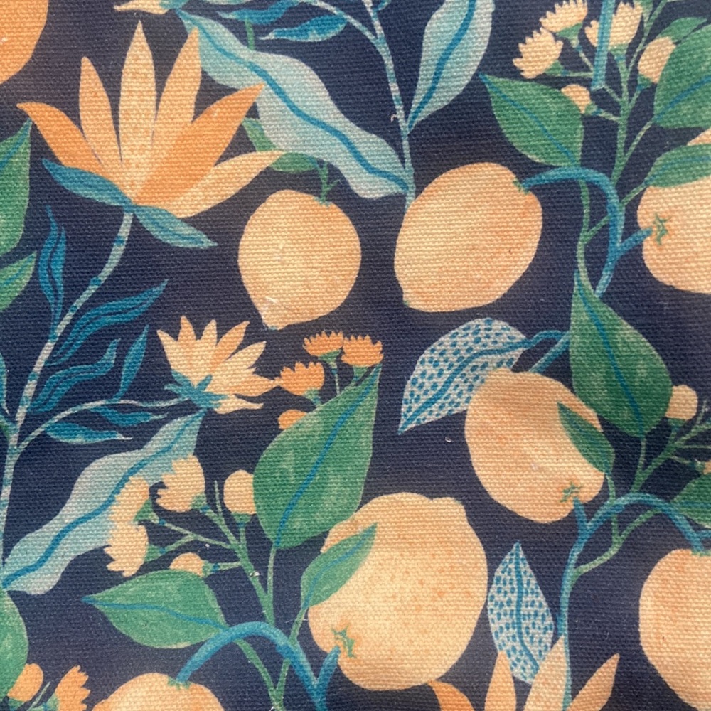 Lemon print x-large reusable fabric tote - Picture 5 of 5
